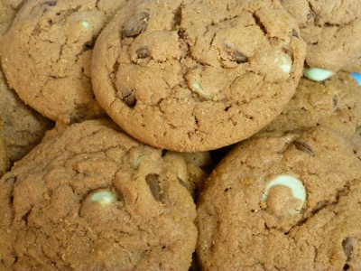 Fudge Mint Chocolate Chip Cookies (a variation)