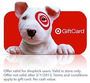 shopkick free $2 target gift card