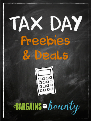 tax day freebies and deals