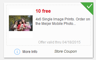 Meijer Coupon: 10 FREE Photo Prints