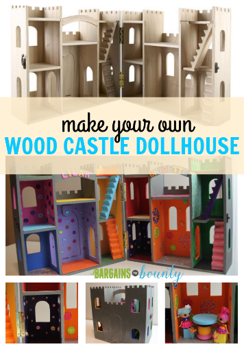 make your own wood castle dollhouse