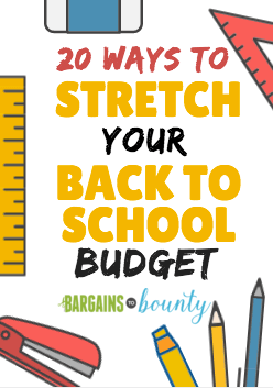 stretch back to school budget