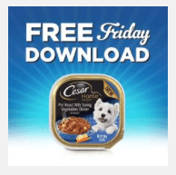 kroger coupon free cesar dog food