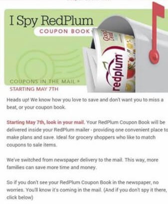 Were You Missing Redplum Coupon Inserts From Your Sunday Paper Bargains To Bounty