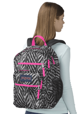 jansport zebra backpack