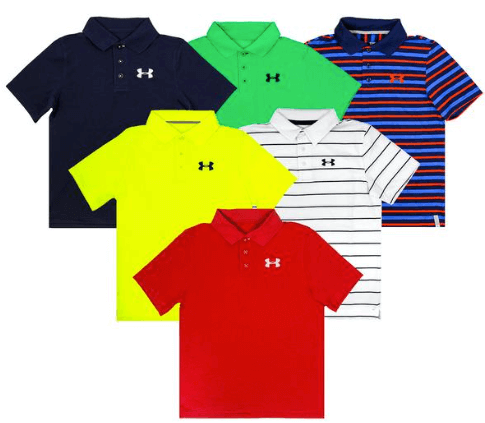 under armour youth polos