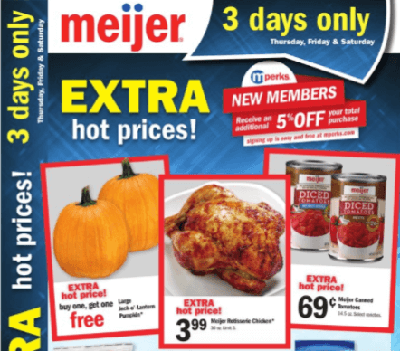 Meijer 3 day sale