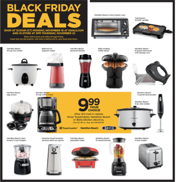 Kohl S Black Friday Best Deals On Small Kitchen Appliances Now