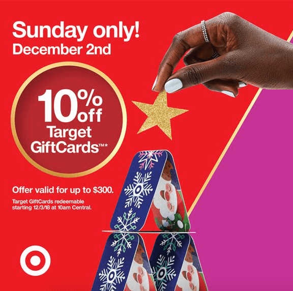 target gift card sale discount