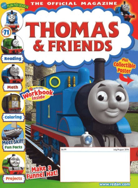 Thomas and Friends Magazine: $13.99 for a 1-year subscription