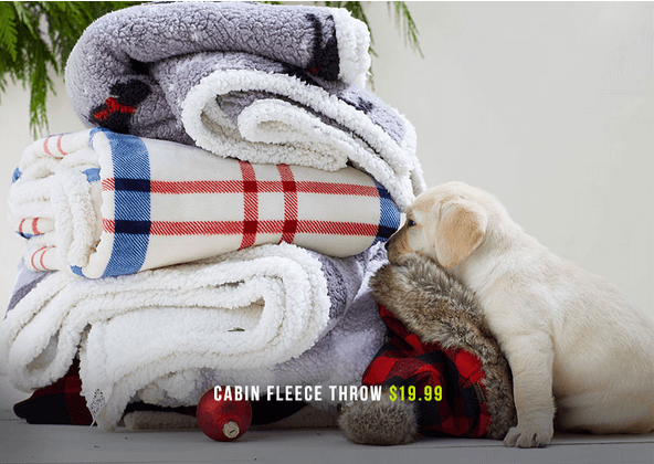 Eddie bauer fleece online throw